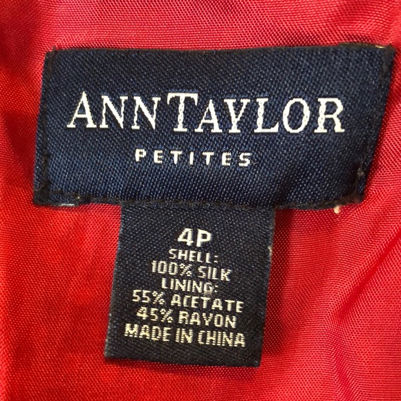 VTG Ann Taylor Size 4P 100% Silk PolkaDots TankDress Pretty Woman Valentine Vibe - Picture 7 of 13